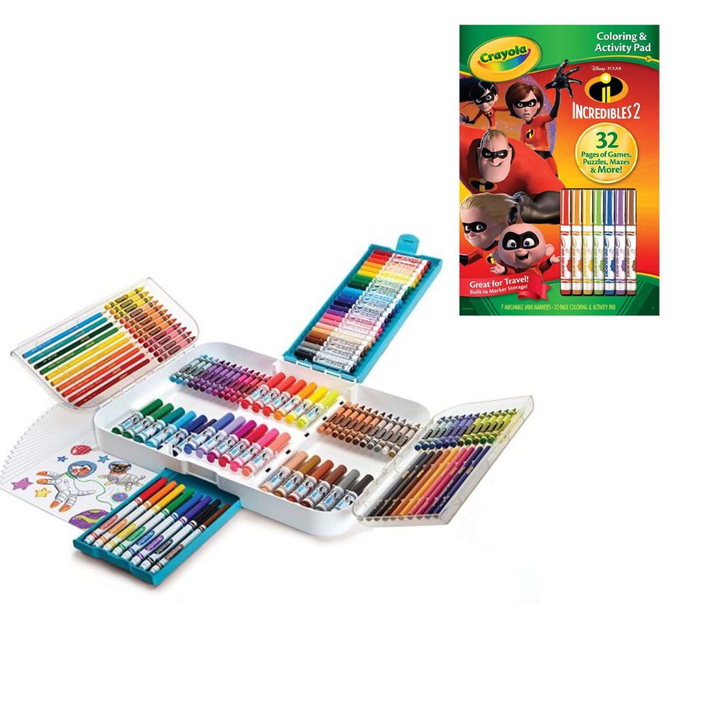 Crayola繪兒樂 - 【超值優惠組】彩色創造力超值組+著色套裝-超人特攻隊2