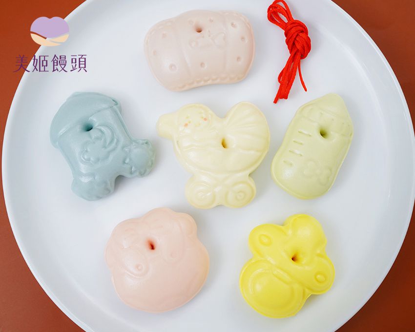 美姬饅頭 - 寶寶收涎饅頭-6入-20g/顆
