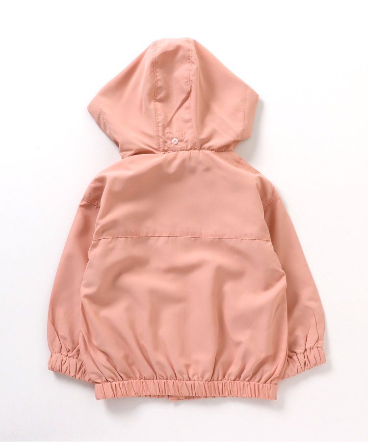 日本 BREEZE - 潑水加工 繽紛連帽防風外套-萊姆