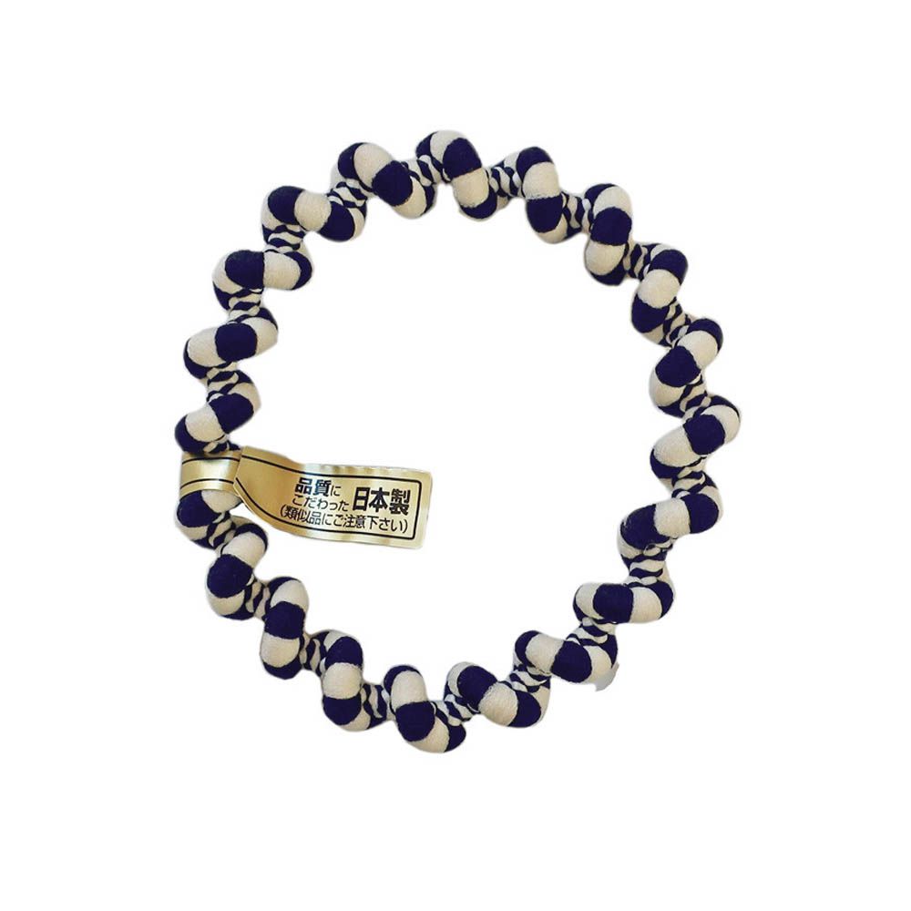 專利安心耐用彩色波浪髮圈(5入組)-單色-海軍藍