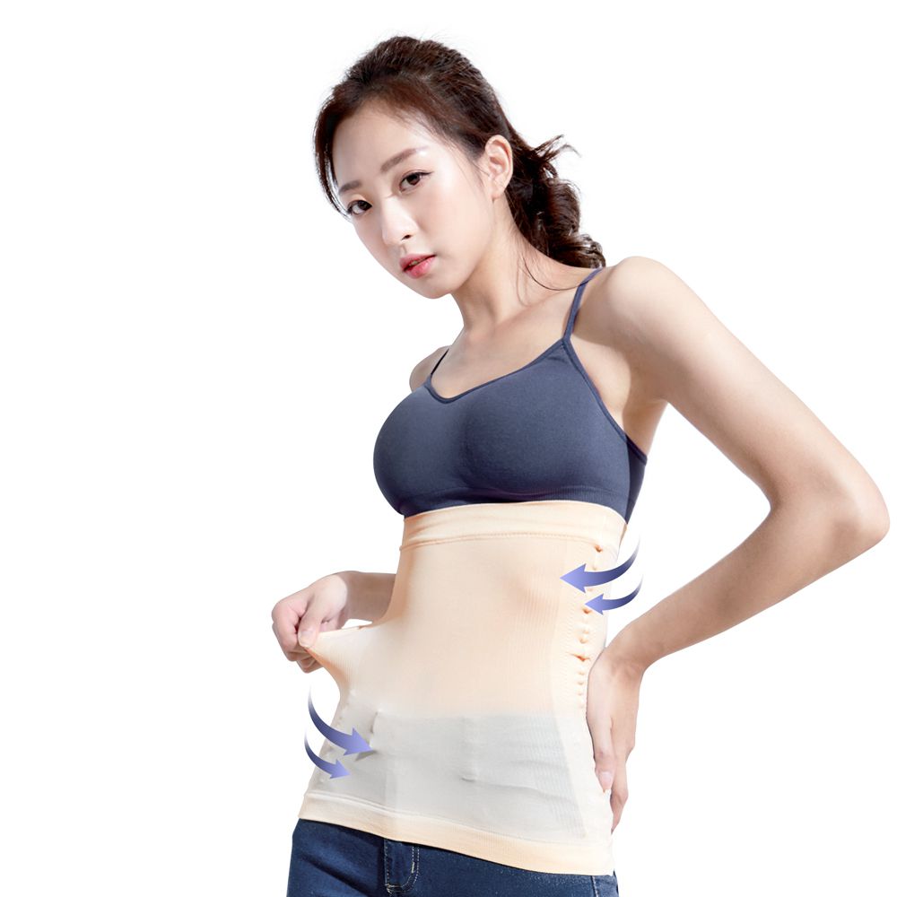 2件組-200D冷泉沁涼機能薄塑腰帶-裸膚 (FREE)