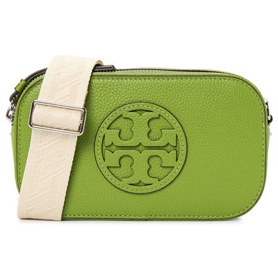 TORY BURCH - 撞色皮革相機包 (綠色)