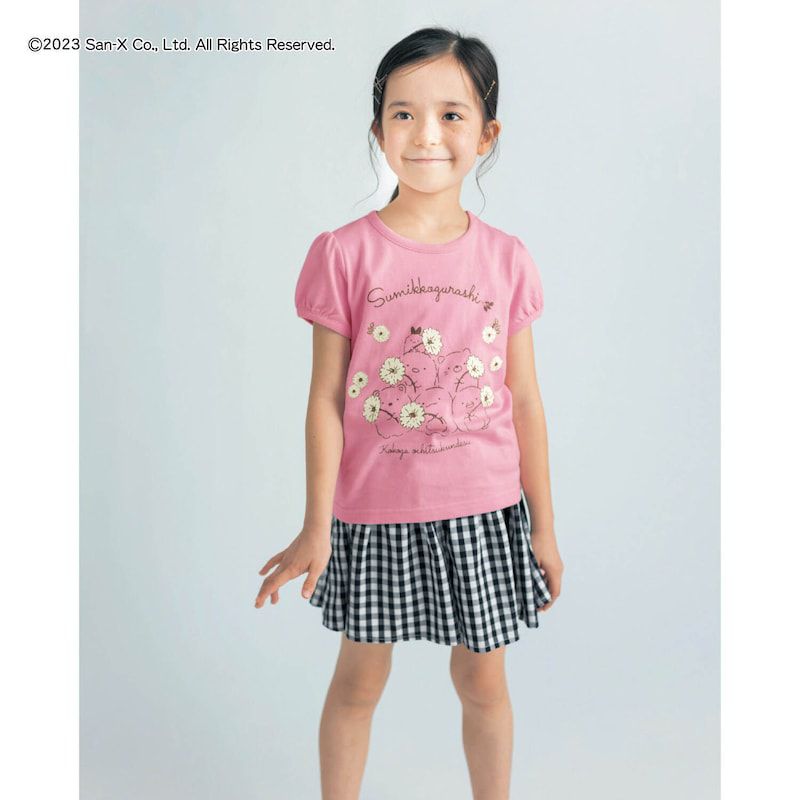 日本千趣會 - 角落生物天竺棉短袖上衣-蒲公英-粉紅