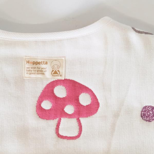 日本 Hoppetta - 六層紗蘑菇防踢背心-嬰童(0~3Y)