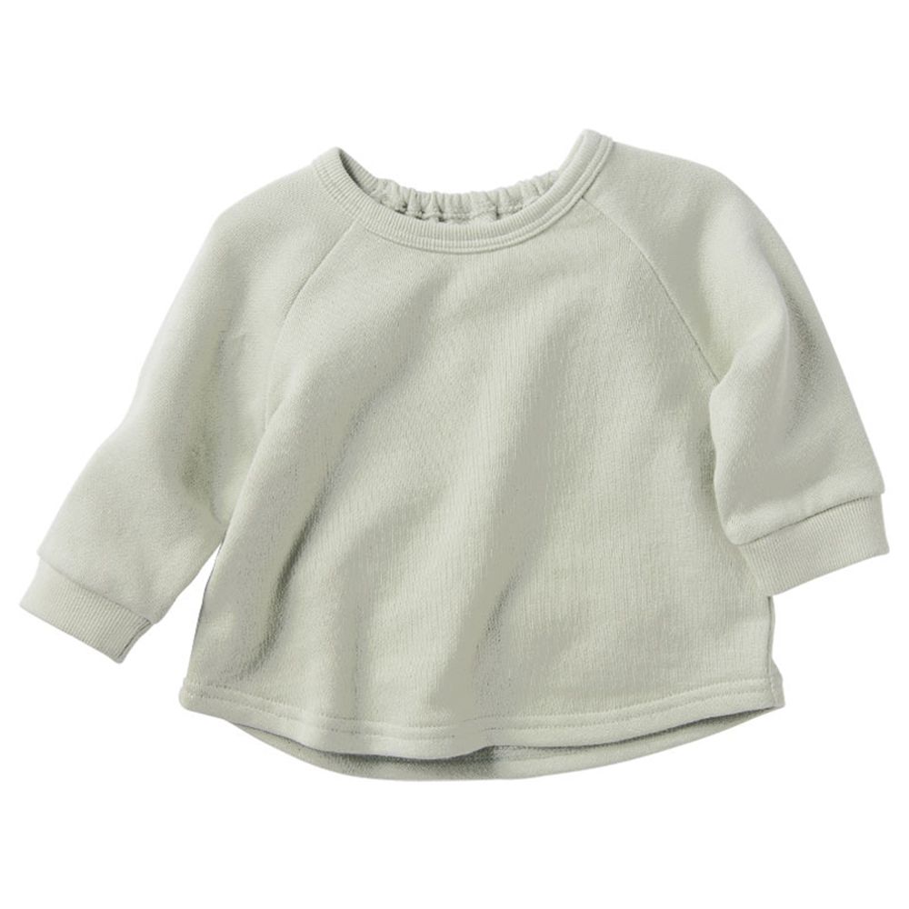 寶寶長大的第一件上衣-毛圈內裡-綠色