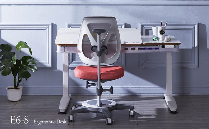 大將作 kid2youth - E6-120S 動態成長電動桌-L型-桌寬120 cm