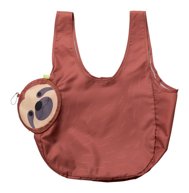 日本 Seto Craft - 動物造型隨身購物袋/環保袋-樹懶 (28.5L)