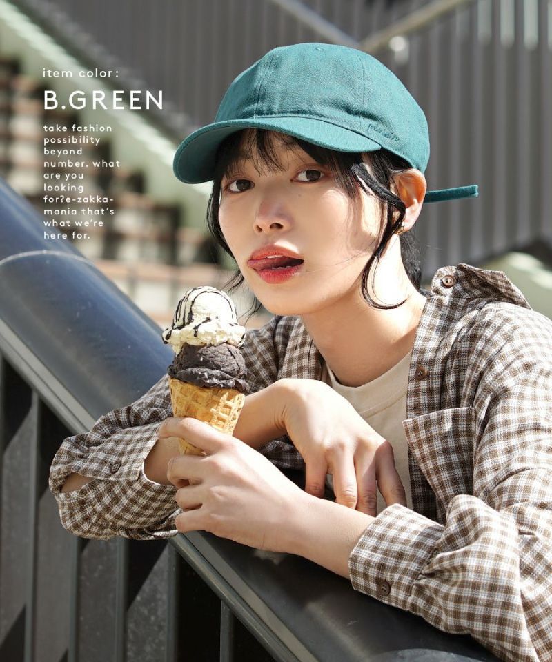 日本 zootie - 100%棉 厚磅可愛後綁帶老帽/鴨舌帽-淺卡其