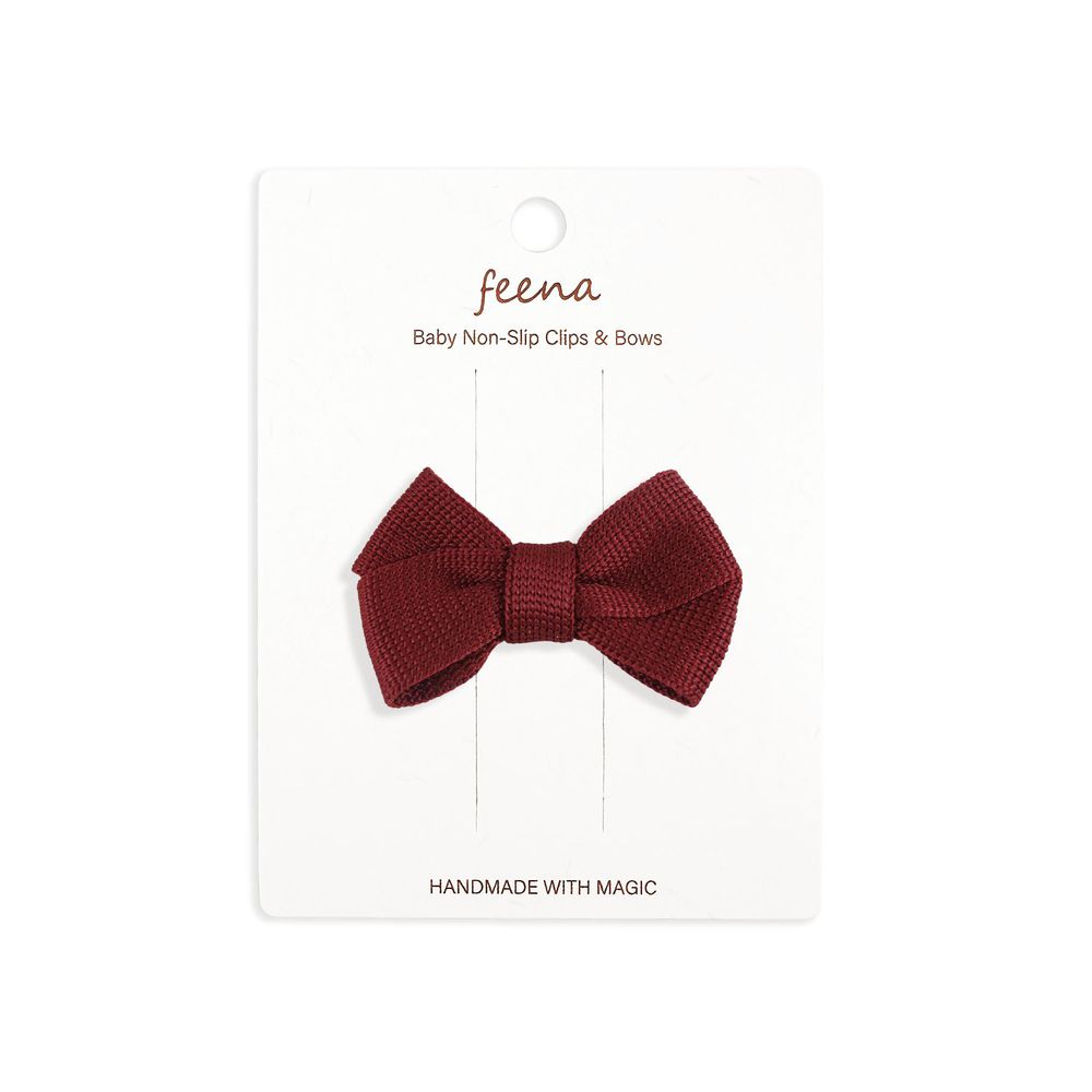 No.41蝴蝶結髮夾-紅