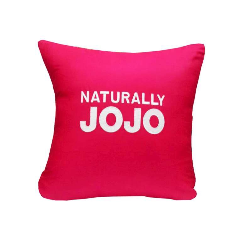 NATURALLY JOJO - 都會風尚素色精梳棉抱枕(含枕心)-亮麗桃-45x45cm