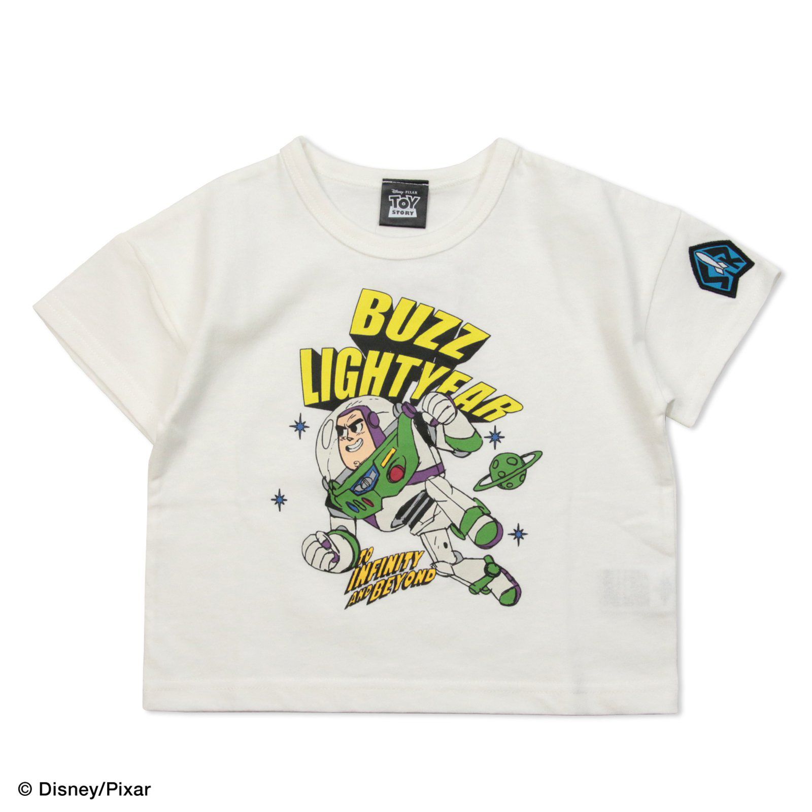 日本 Chil2 - 迪士尼聯名 印花短袖上衣-巴斯光年-白