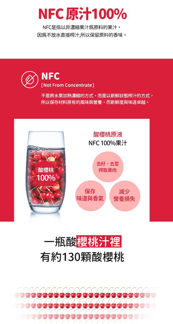 韓爸田園日記 - 天然酸櫻桃100%果汁(效期2023/3/31)-1000ml