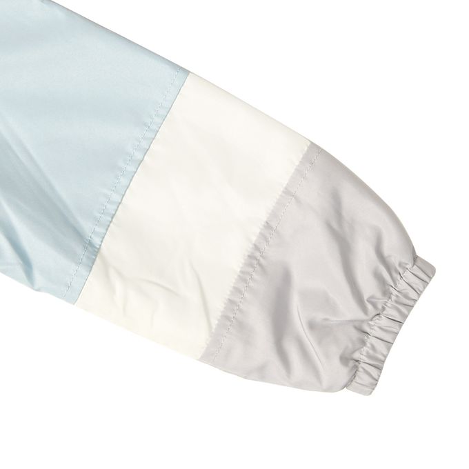 akachan honpo - 撞色拼接外套-淺藍色