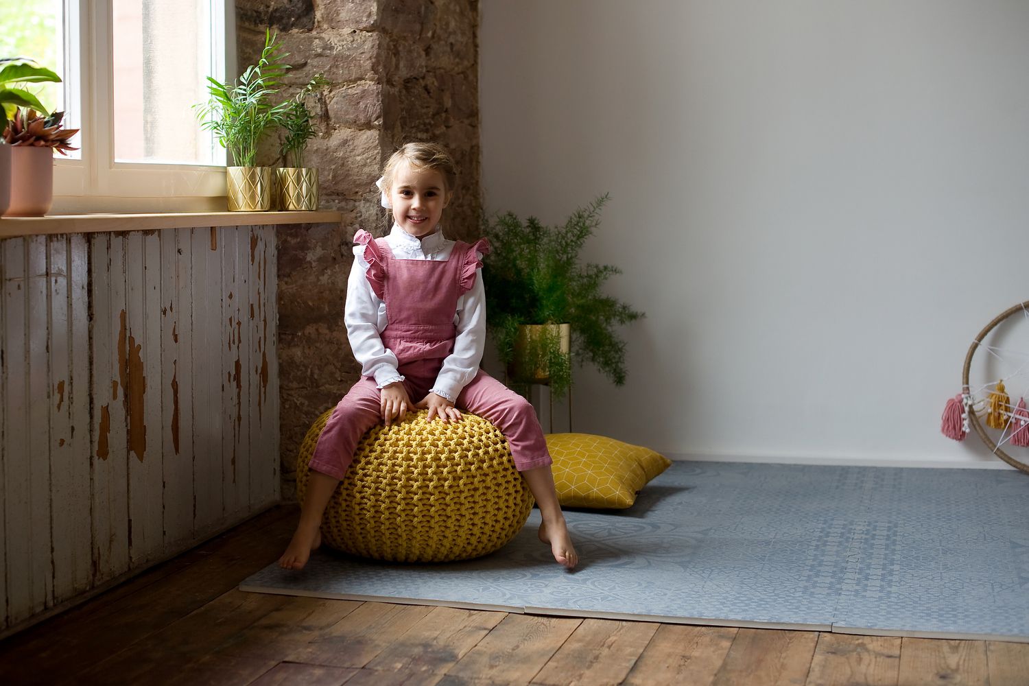 德國 toddlekind - 波斯風系列遊戲地墊-煙霧灰-一組6片