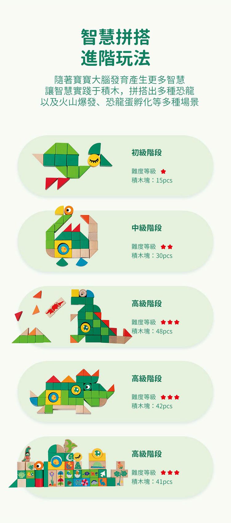 德國 ClassicWorld - 恐龍世界積木桶-100pcs