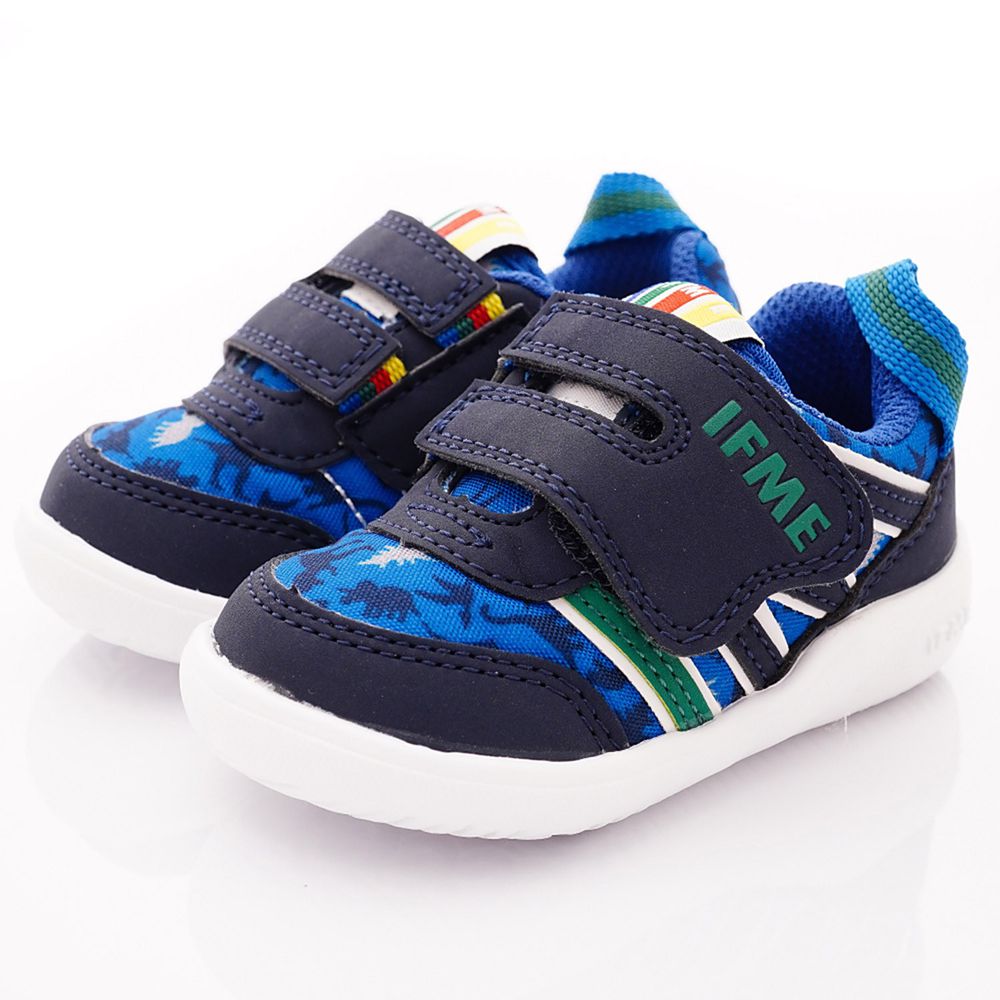 日本IFME - 機能童鞋/學步鞋-Light輕量系列護踝穩定學步款(寶寶段)-藍
