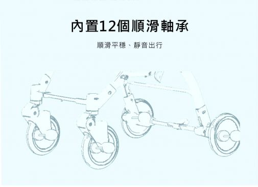 美國欣康Syncon - 愛魔豆膠囊登機車-藍