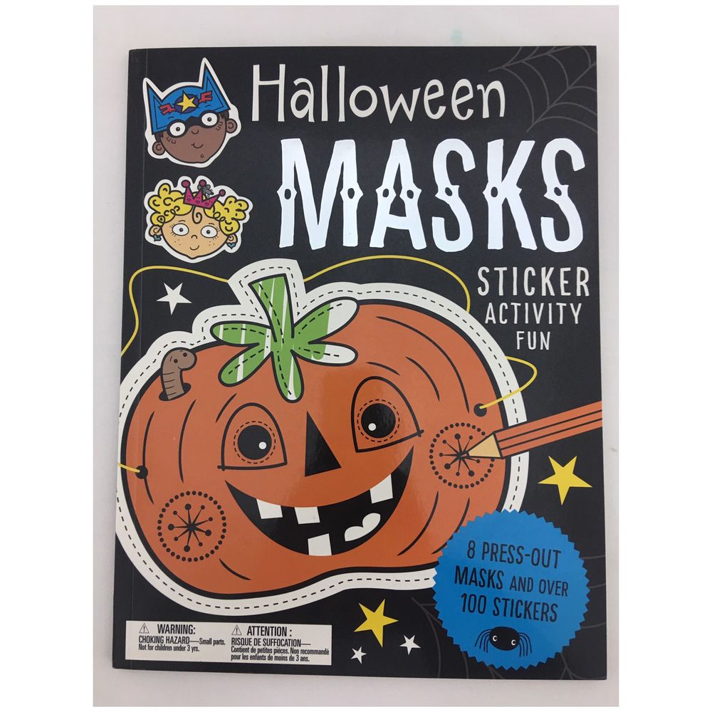 Halloween Masks Sticker Activirt Fun面具遊戲書
