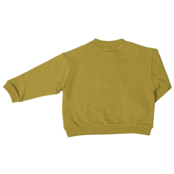 akachan honpo - 長袖休閒上衣-針織 圖案-綠色