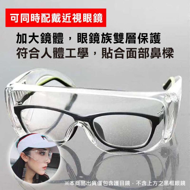 防飛沫防塵護目鏡-超值2入組 (非醫療用品)
