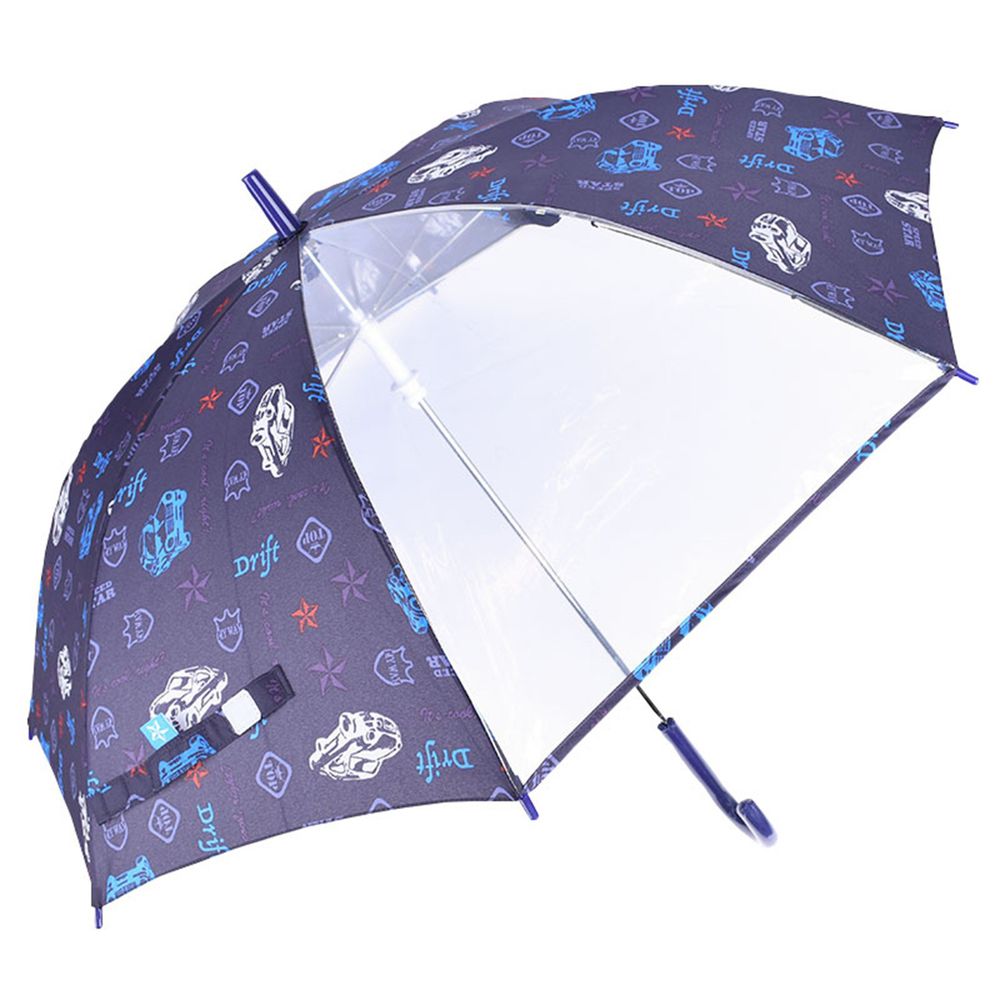 akachan honpo - 雨傘-汽車-深藍色 (55cm)