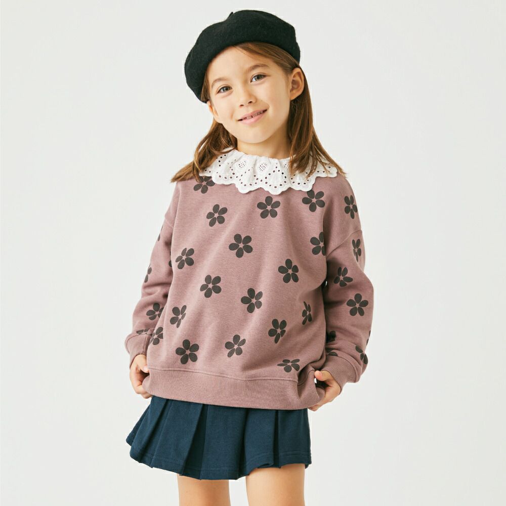 日本 evercloset - [時髦多層次]大蕾絲領長袖內搭上衣-白