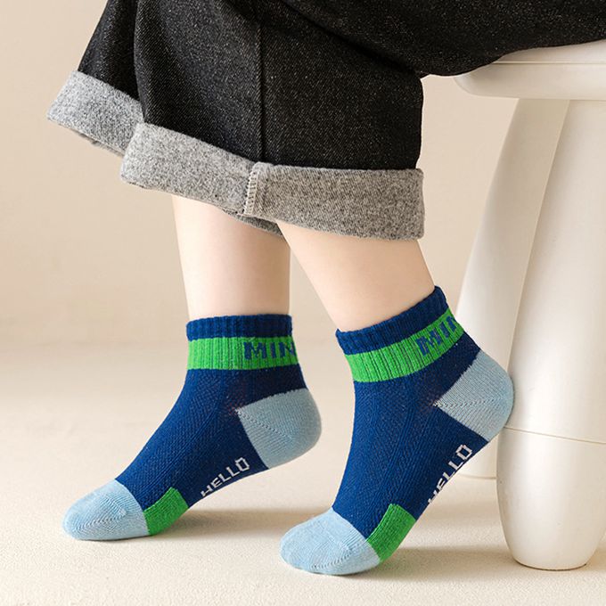 腳ㄚ子 - 幼/兒童透氣網眼襪 童襪 襪子 棉襪 兒童襪-hello