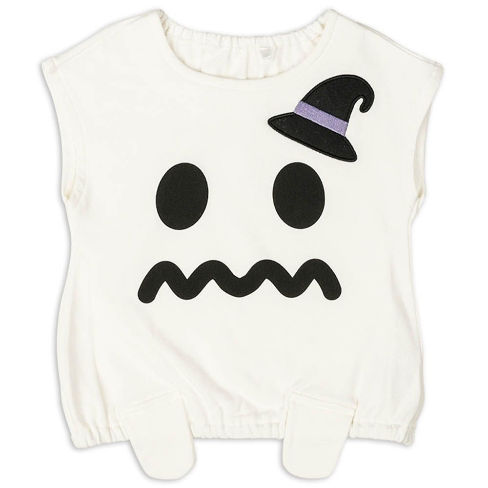 萬聖節-幽靈背心-白色 (70~80cm)