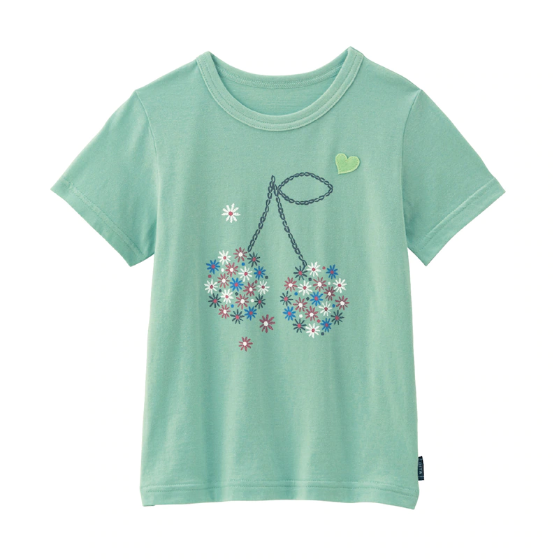 日本千趣會 - GITA 天竺棉印花短T-櫻桃星星蛋糕-藍