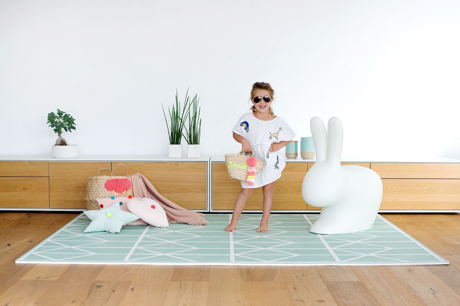 德國 toddlekind - 北歐風系列遊戲地墊-抹茶綠-一組6片