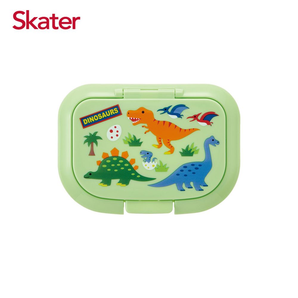 日本 SKATER - 銀離子濕紙巾蓋(免黏貼)-綠恐龍