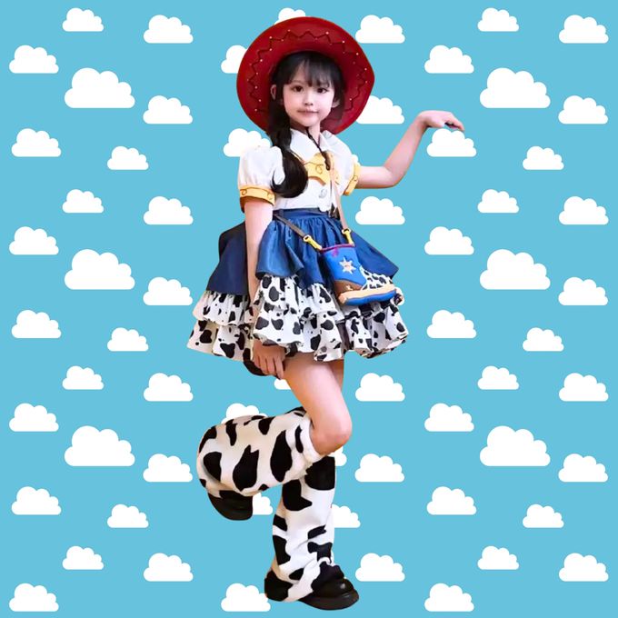 玩具人牛仔崔絲洋裝-萬聖節造型服