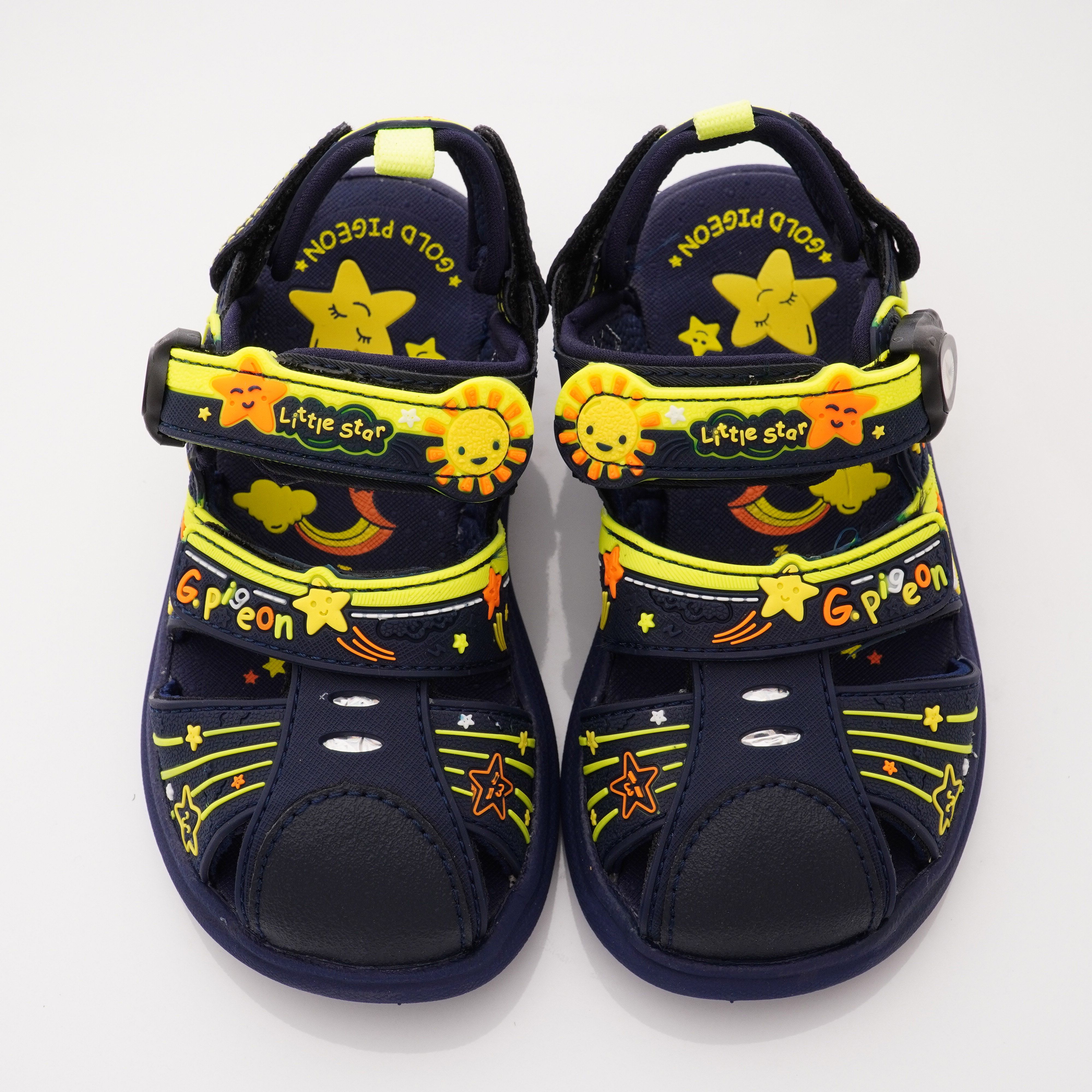 G.P - 護趾磁扣兩穿涼拖鞋款(中小童段)-藍綠