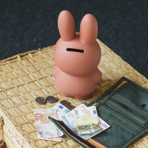 Miffy米菲兔莫蘭迪公仔存錢筒(中號)-紅棕色