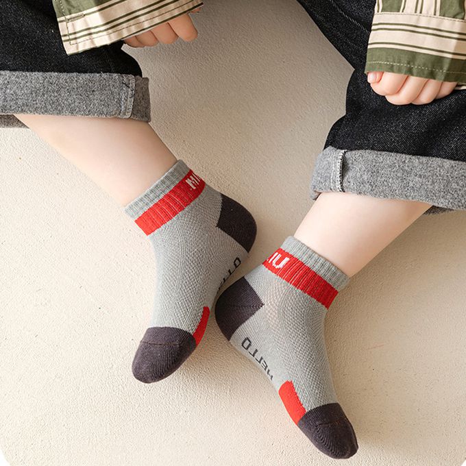 腳ㄚ子 - 幼/兒童透氣網眼襪 童襪 襪子 棉襪 兒童襪-hello