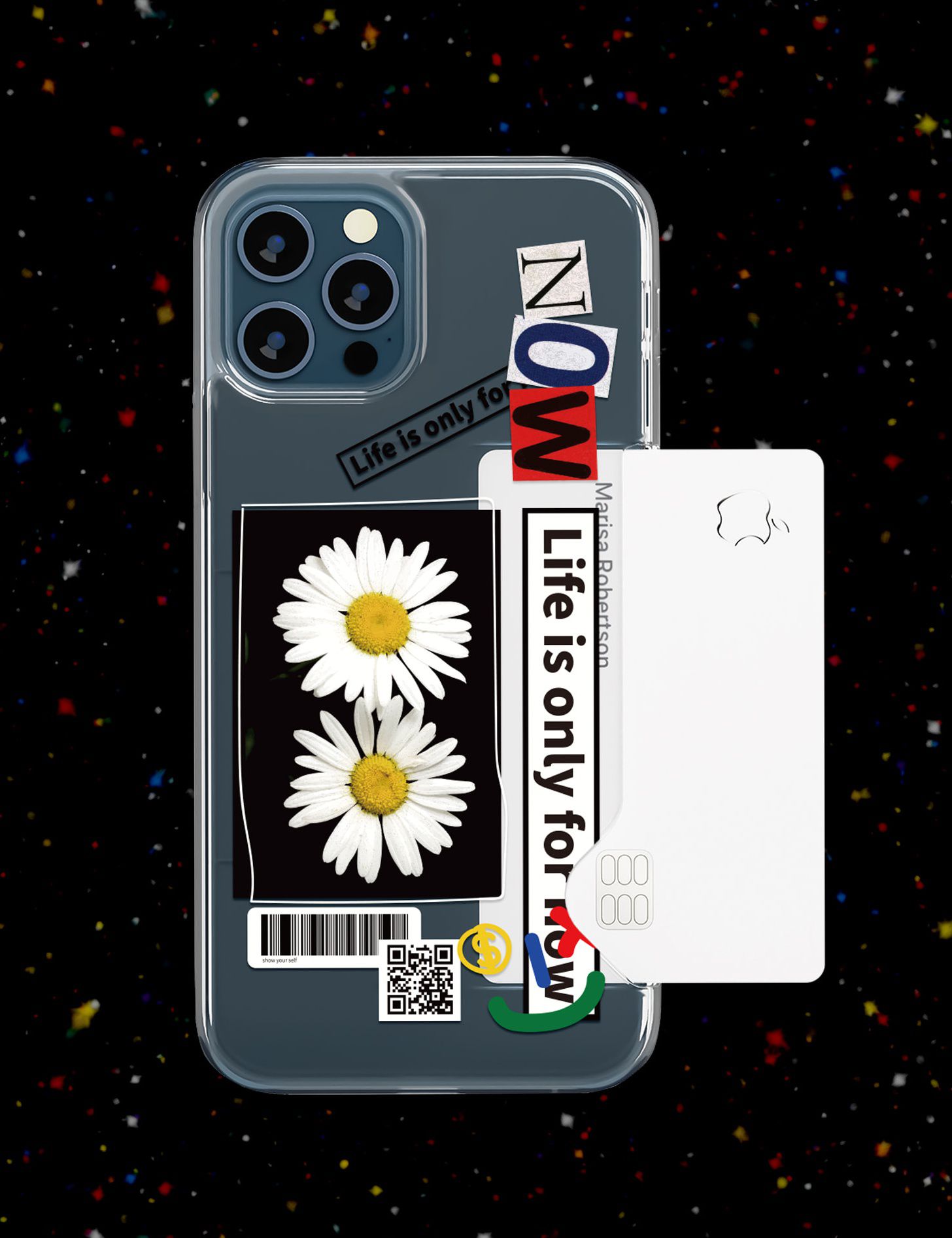 韓國 SHARON6 - 卡夾式防摔手機殼-彩虹表情 (iPhone-12/ 12 Pro)