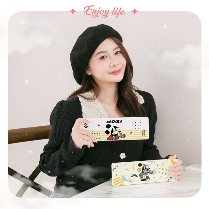 收納王妃 - 迪士尼 Disney 米奇特展【散步米奇】珪藻土吸水洗漱墊 吸水墊 杯墊 台灣製造24X8X0.9cm