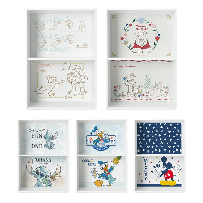 收納王妃 - 迪士尼 Disney  【夏威夷史迪奇】 雙層收納空櫃 二層櫃 雙層櫃 收納櫃 書櫃 木櫃