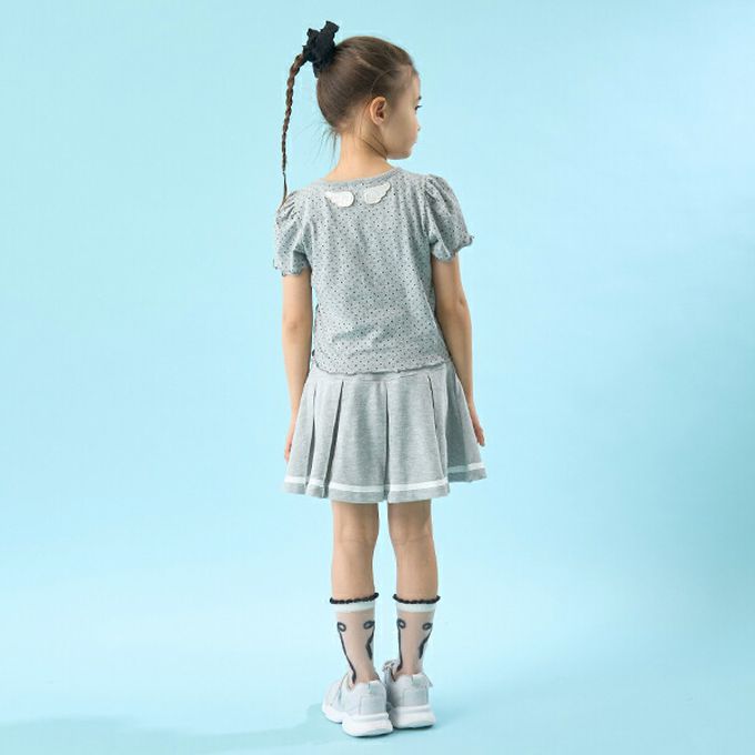 日本 Lycee mine - 水手風百摺短裙-(內襯安全褲)-粉紅