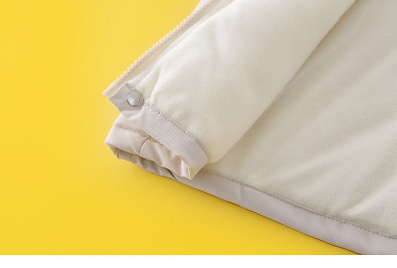 卡通人物史努比連帽防風外套/衝鋒外套-胸口SNOOPY-杏色