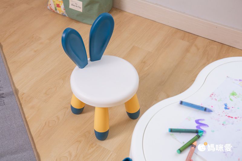 家窩 - 斑比鹿造型椅背兒童椅凳