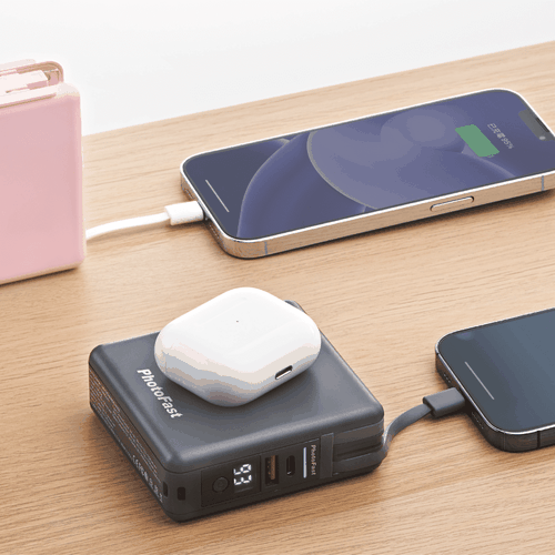MUTICharge 五合一行動電源 10000mAh 磁吸無線充 PD快充 10000mAh-池袋黑