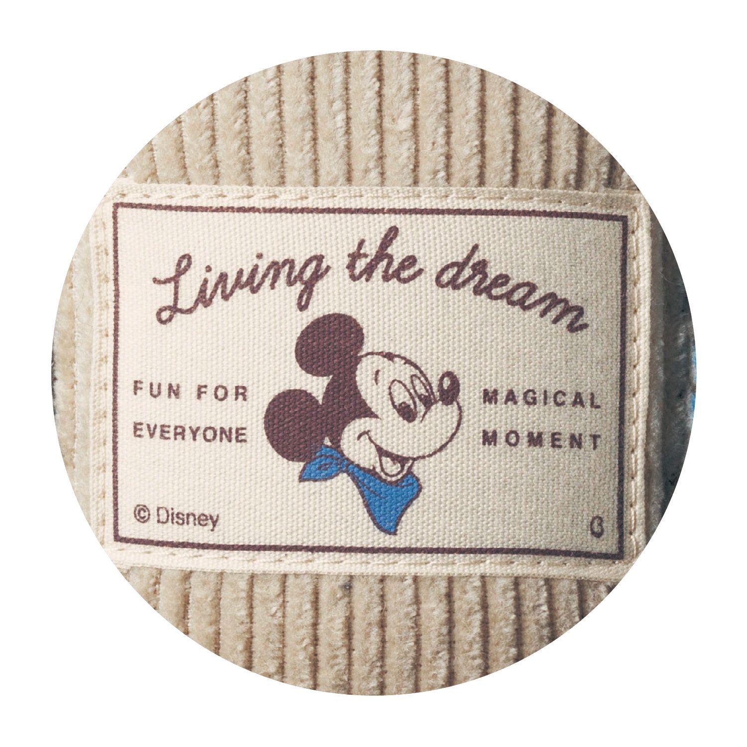 日本千趣會 - 迪士尼燈芯絨室內拖鞋-米妮-粉 (23-25cm)