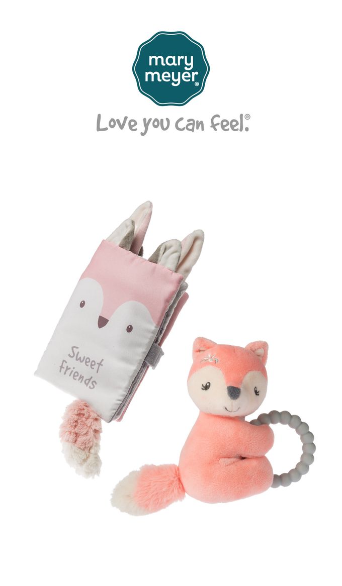美國 MaryMeyer 蜜兒 - 甜心朋友臻藏禮盒B(布書-+ 手搖鈴)