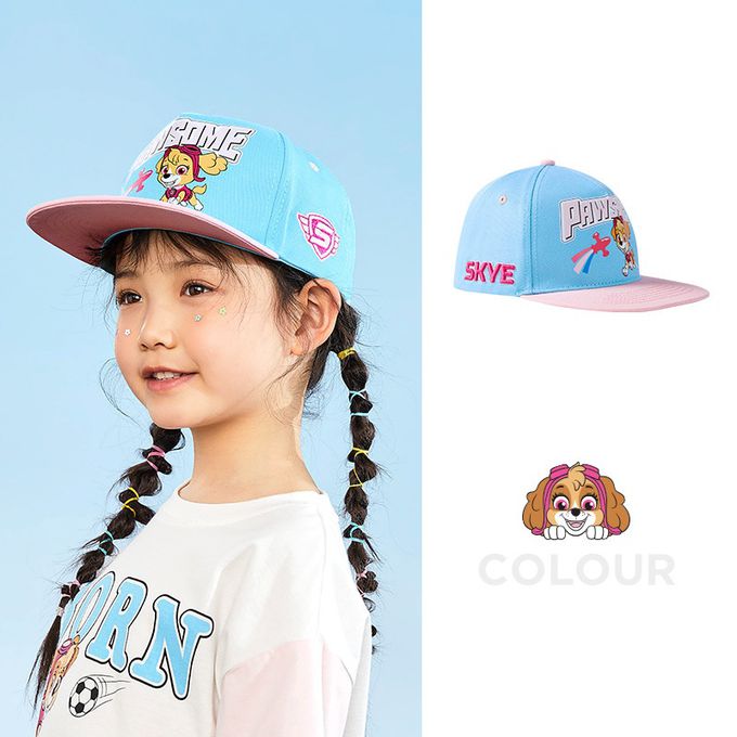 汪汪隊兒童防曬遮陽帽-卡通人物-小礫-黑+綠