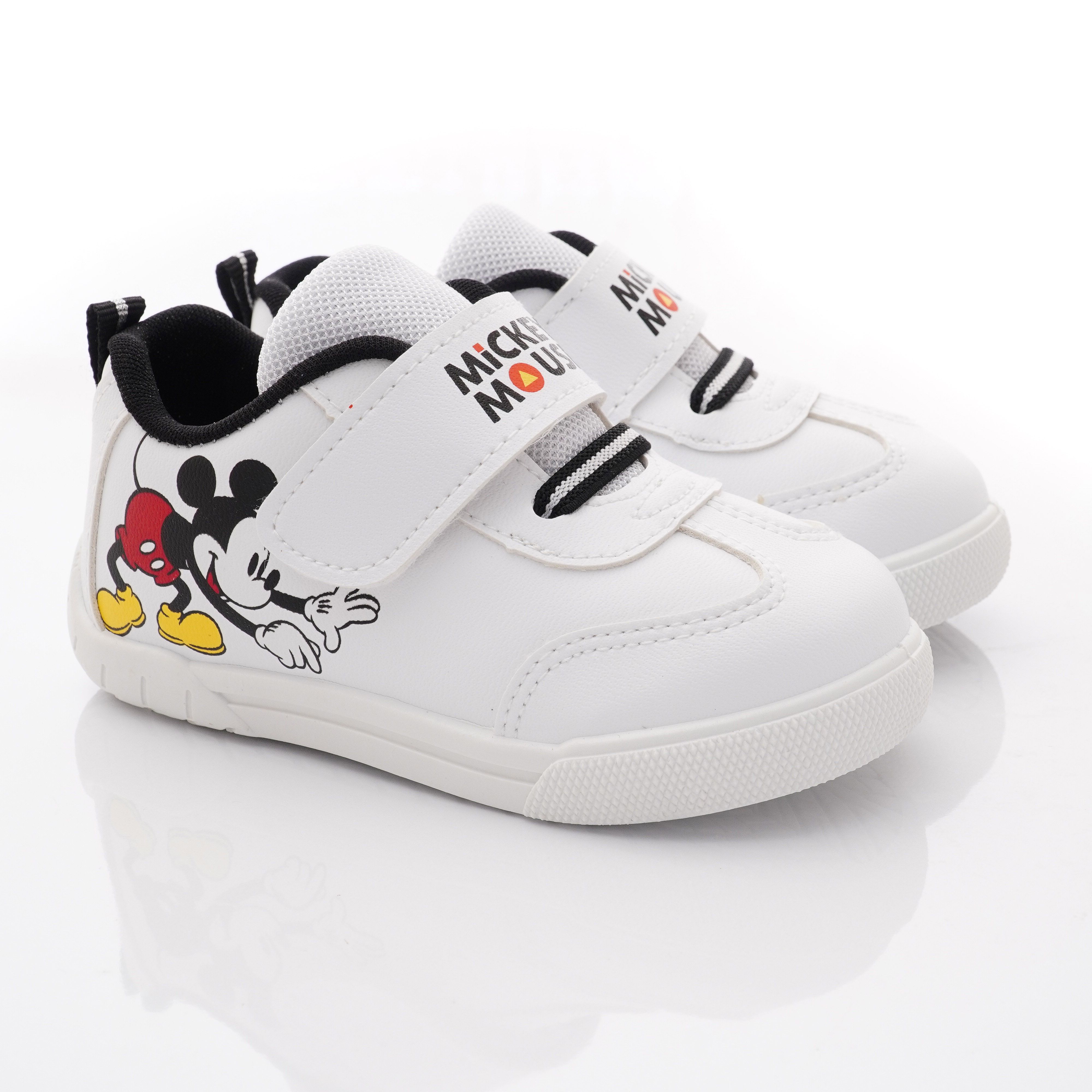 Disney - 卡通童鞋-米奇不對稱休閒鞋款(中小童段)-白