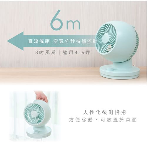 8吋靜音循環扇 CCF-8230-藍色