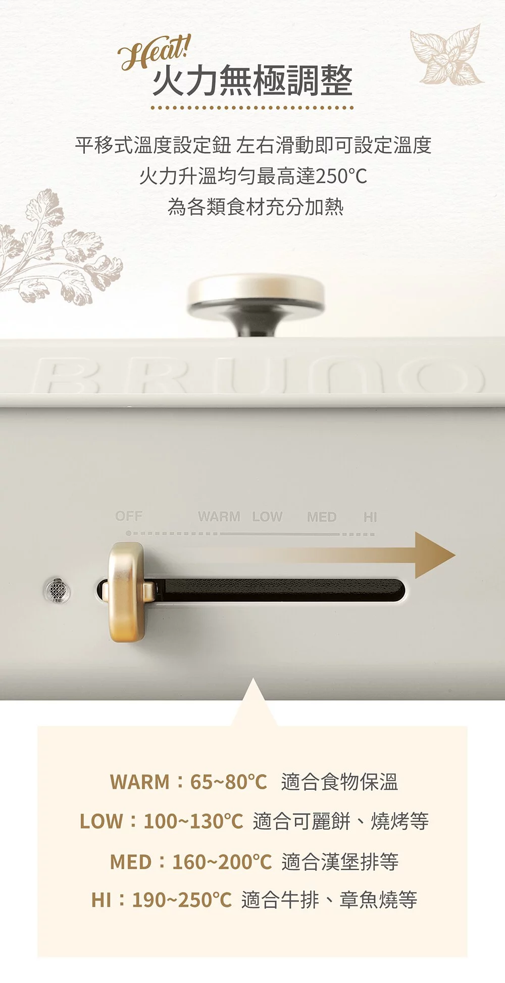 日本 BRUNO - [經典款]多功能電烤盤-送日本免洗劑清洗海棉-BOE021-WH(白色)/附木匙、章魚燒烤盤及不沾平盤-110V