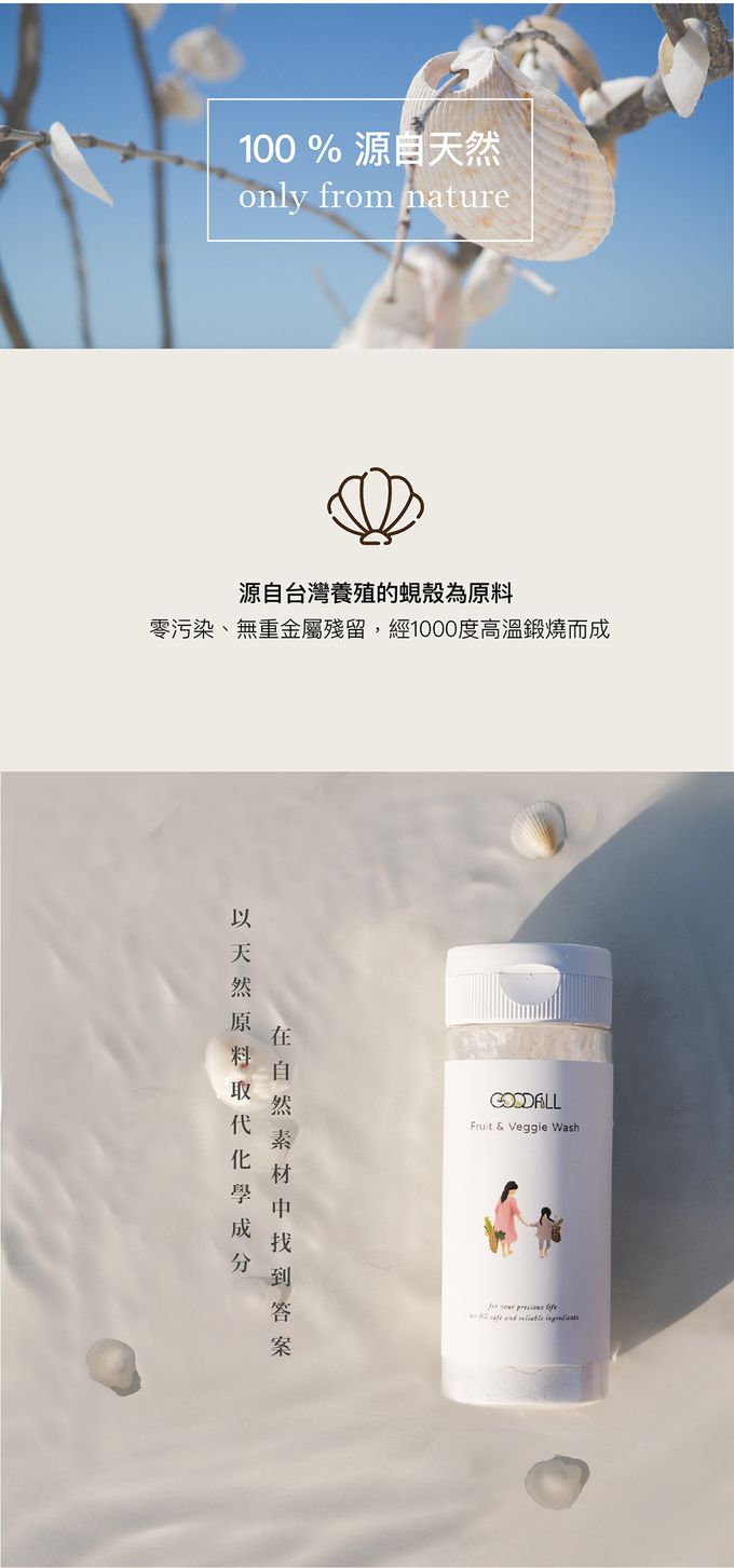 台灣 GoodFill - 安心蔬果清潔粉-1入-100g