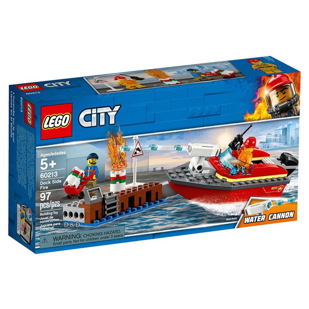 樂高 CITY 城市消防系列 - 碼頭火災 60213-97pcs